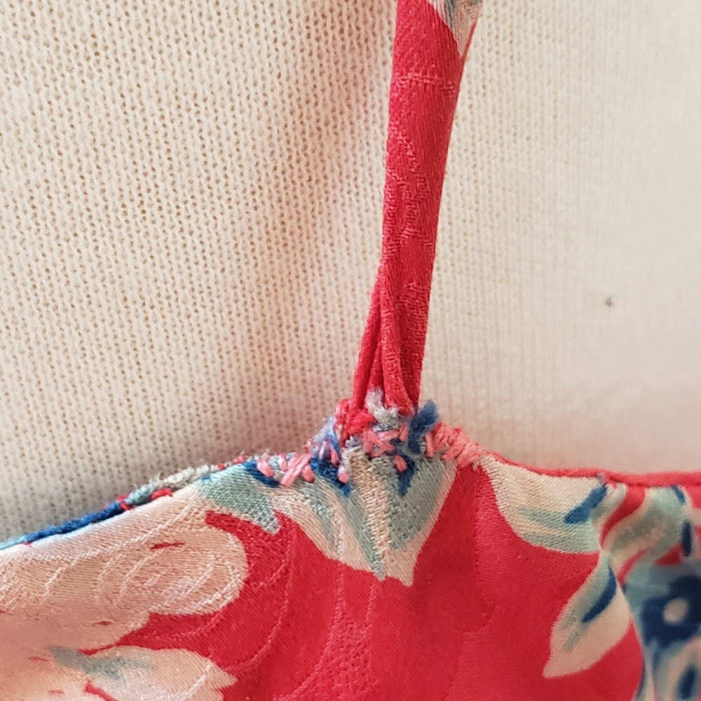 Floral Red Kimono Dress - Picture 5 of 8